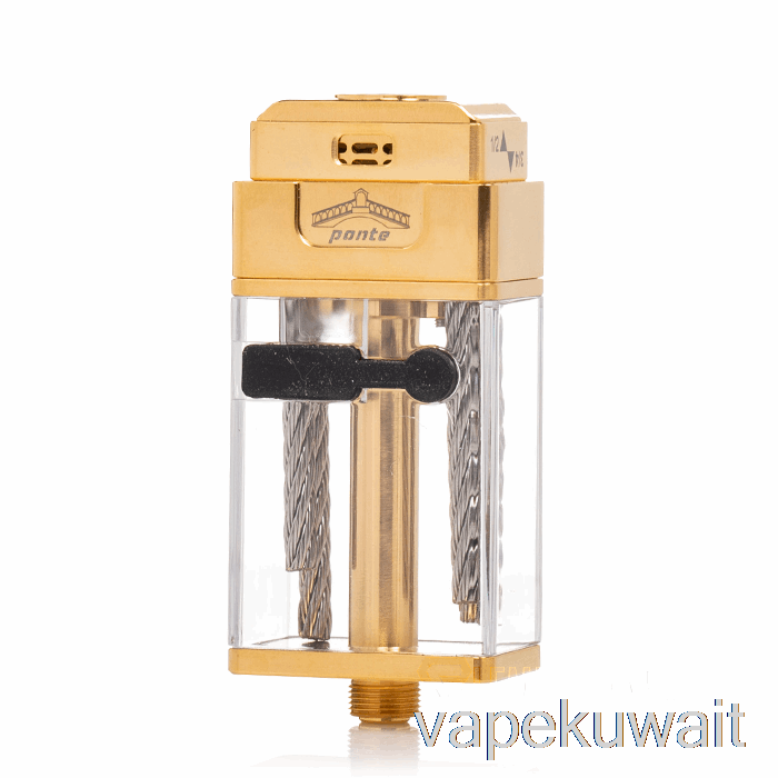 Orca Vape X Mrjustright1 Ponte Xl Rdta Stubby Tank Gold Vape Pod Kits